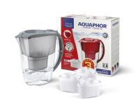 Aquaphor Dzbanek filtrujący Amethyst 2,8l (szary) + 3 wkłady B100-25 Maxfor NOWY - 1286031 - zdjęcie 1